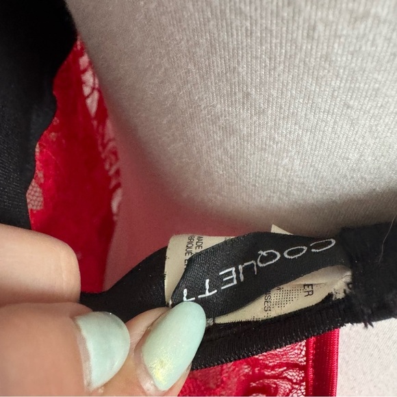 Vintage Y2K Red & Black Lace Babydoll Lingerie – Sweetheart Pin-Up Style M - Picture 7 of 7